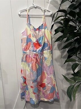 NWT GAP Girls Multicolor Pastel Abstract Print Sundress